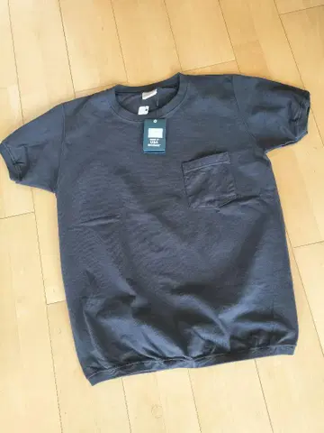 새상품 goodwear 리브 티셔츠 블랙