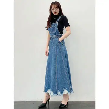 GYDA 2WAY 데님 살로펫 스커트