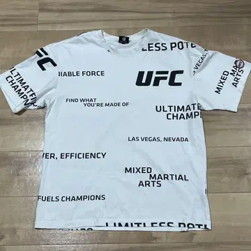 UFC 텍스트 프린트 오버 사이즈 티셔츠 (한국제)