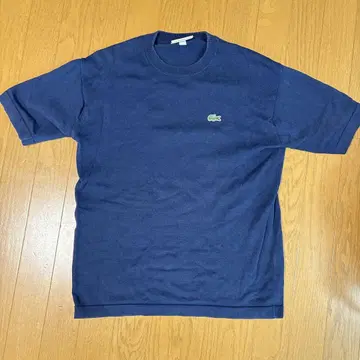 LACOSTE 라코스테 네이비 반팔 썸머 니트 티셔츠 파랑 네이비