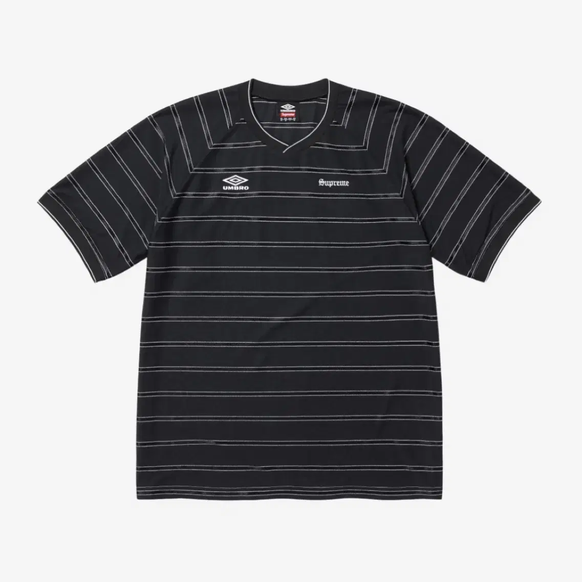 SUPREME | 슈프림 Supreme x Umbro Stripe Soccer Jersey Black