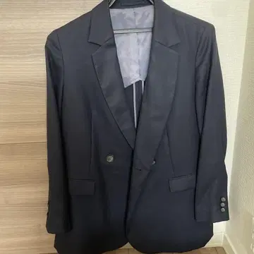 네이비 테일러드 자켓 1 버튼