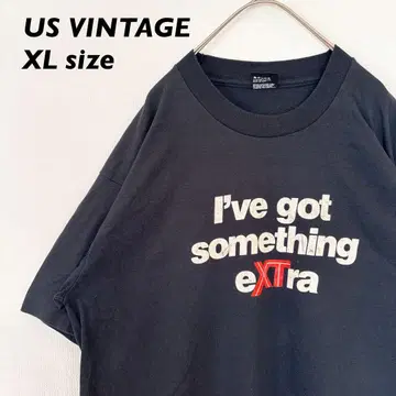90s USA제 반팔 티셔츠 프린트 로고 싱글 스티치 남녀 공용 XL