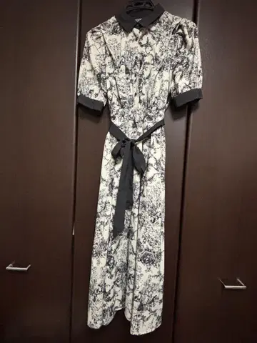 토와르 드 주이풍 반팔 롱 원피스 L 사이즈