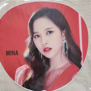 TWICE 미나 공식 부채 TWICELIGHTS Red 의상 라이브 굿즈