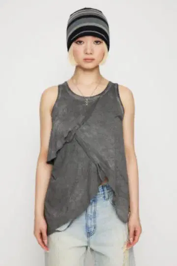 OVERLAP CLASH 상의 (FREE GRY)
