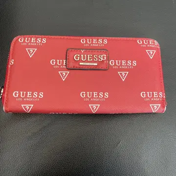 GUESS 레드 장지갑