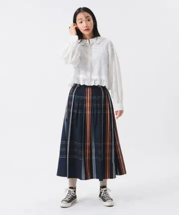 보이 빅 타탄 스커트
