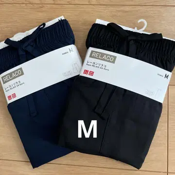 새상품 유니클로 레이온 리라코 네이비, 블랙 M 사이즈 2장 세트