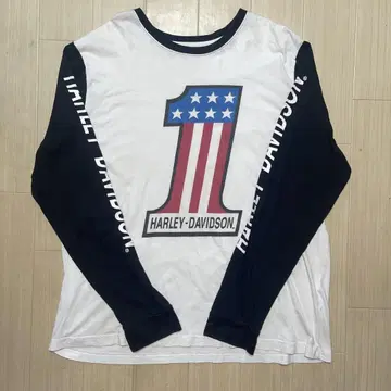 HARLEY-DAVIDSON 미국 국기 긴팔 티셔츠 2XL