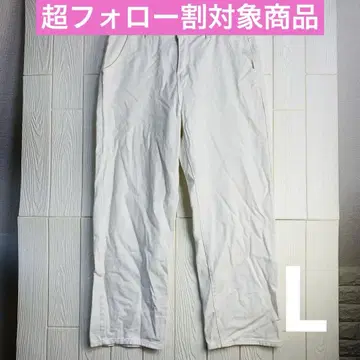 화이트 골프 팬츠 남성용 허리 82cm