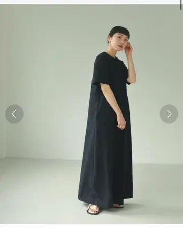todayful 하프 슬리브 컷 드레스