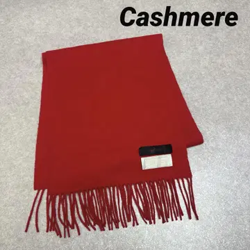 Cashmere World 캐시미어 100% 머플러 스톨 레드