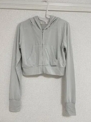 로제뮤즈 UV protection zip hoodie 실버