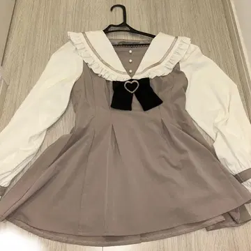 ROJITA 세일러 카라 셋업 핑크