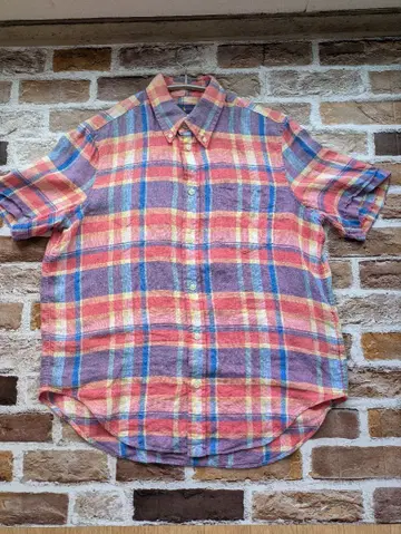 Ralph Lauren/마드라스 체크/린넨 100%