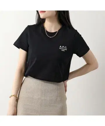 아페쎄 APC A.P.C. 아페쎄 반팔 티셔츠 로고 자수