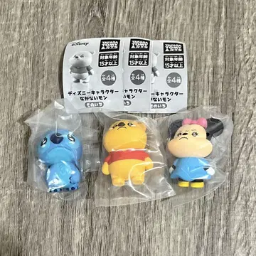 가챠가챠 디즈니 캐릭터 나카나이몬 푸우 스티치 미니