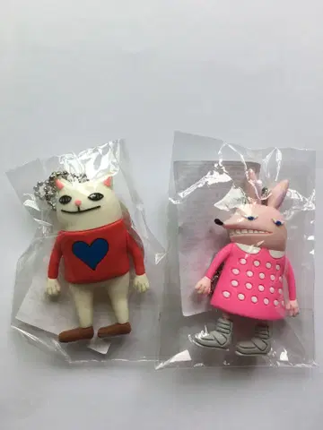 요네즈켄시 리이슈 가챠 고양이 핑크 토끼