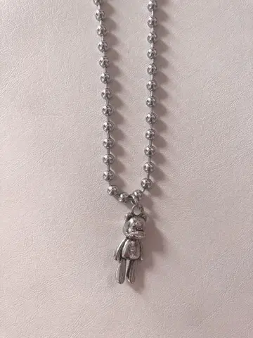 OY 목걸이 곰