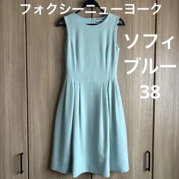 FOXEY 폭시 뉴욕 소피 블루 슬리브리스 원피스 38