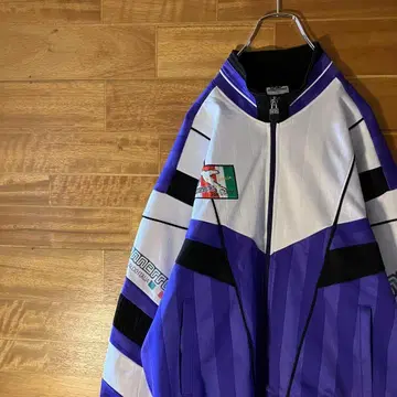 에네레 트랙 자켓 저리 이탈리아 빈티지 보라색 L~XL 정도