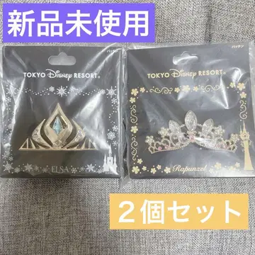 디즈니 티아라 패치 라푼젤 엘사
