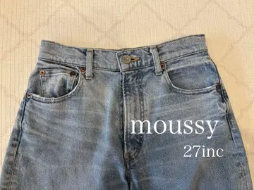 MOUSSY PLAIN JEANS STRAIGHT 라이트 블루