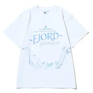 MGA 미세스 FJORD 로고 티셔츠 화이트 M