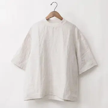 MUYA 쓰리쿼터 슬리브 티셔츠 베이지 사이즈 2