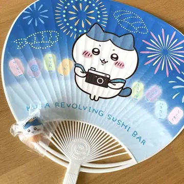미사용 새상품 치이카와 (먼작귀) 쿠라스시 하치와레 부채 피규어 세트