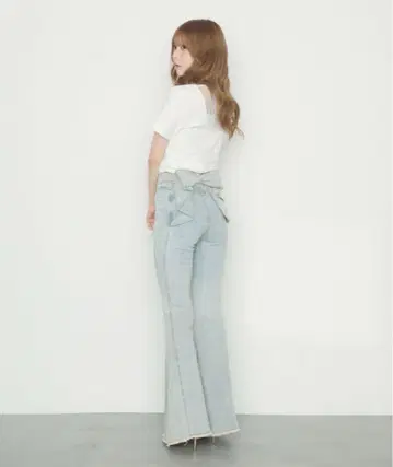 titty&co. 백 리본 데님 팬츠 미사용 새상품