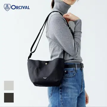 ORCIVAL 라이트 캔버스 숄더 파우치 M 사이즈