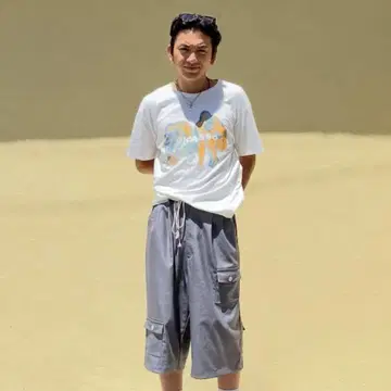 PICASSO 반팔 티셔츠 구제 의류 피카소 아트 화이트 M