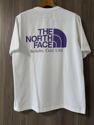 THE NORTH FACE 퍼플 라벨 화이트 티셔츠 M