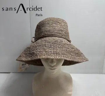 Sans Arcidet 산 알시데 여성용 라피아 햇 모자