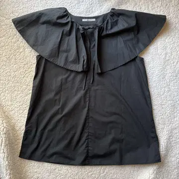 드로왈트 로트레아몽 블랙 빅 칼라 슬리브리스 셔츠 사이즈 2