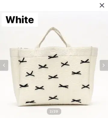 지프소피아 gypsohila picnic bag M 화이트 토트백