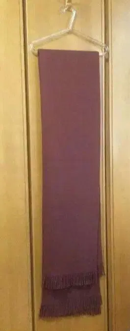 버건디 색상 대형 프린지 스톨