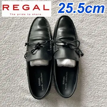 REGAL 비즈니스 슈즈 데크 슈즈 25.5 블랙 검정 로퍼