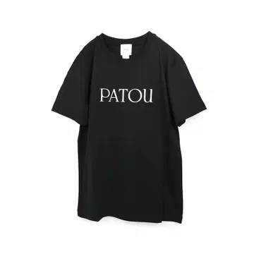 PATOU 파투 로고 블랙 반팔 티셔츠 M