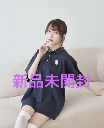 로제뮤즈 피케 셔츠 네이비