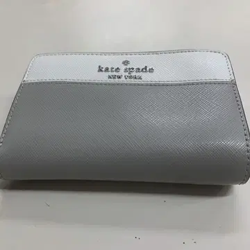 kate spade 접이식 지갑 그레이/화이트