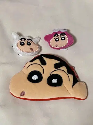 크레용 신짱 파우치 앞머리 클립