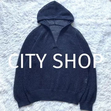 시티샵 CITY SHOP 메쉬 후디 후드티 린넨