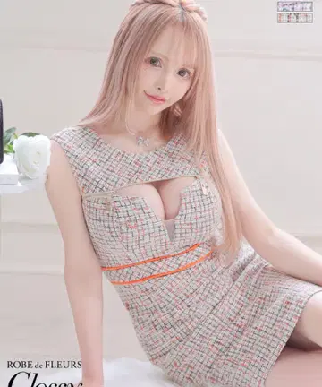 ROBE de FLEURS 컷 아웃 드레스