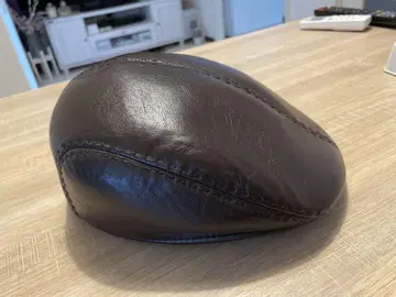 아나리조 이탈리아제 브라운 가죽 베레모 스티치