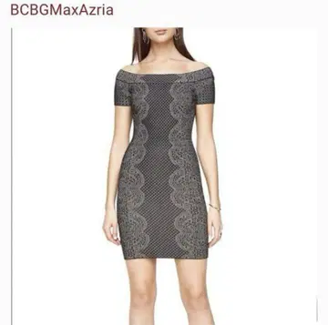 BCBGMaxAzria 오프숄더 타이트 원피스