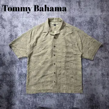 Tommy Bahama 실크 알로하 셔츠 M 사이즈 올 패턴 리조트 셔츠