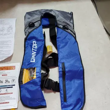 DMTOP 수동 및 자동 팽창식 구명 조끼